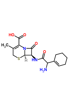 (6R,7r)-7-[[2-amino-2-(1-cyclohexenyl)acetyl]amino]-3-methyl-8-oxo-5-thia-1-azabicyclo[4.2.0]oct-2-ene-2-carboxylic acid Structure,37051-00-6Structure