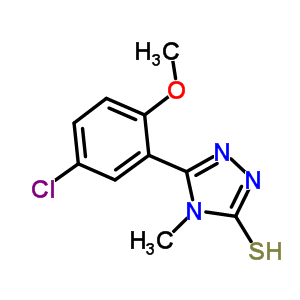 5-(5-Chloro-2-methoxyphenyl)-4-methyl-4H-1,2,4-triazole-3-thiol Structure,370855-34-8Structure