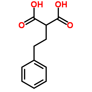 Propanedioic acid, (2-phenylethyl)- Structure,3709-21-5Structure