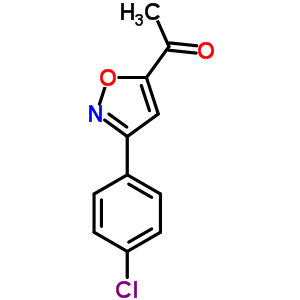 1-[3-(4-Chlorophenyl)-5-isoxazolyl]-1-ethanone Structure,37091-33-1Structure