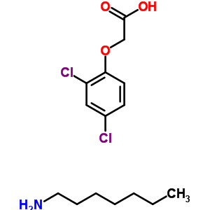 Heptylammonium (2,4-dichlorophenoxy)acetate Structure,37102-63-9Structure