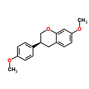 (3S)-3,4-dihydro-7-methoxy-3-(4-methoxyphenyl)-2h-1-benzopyran Structure,3722-56-3Structure