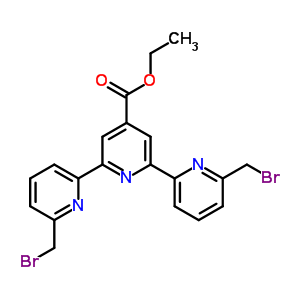 6,6’’-Bis(bromomethyl)-[2,2’:6’,2’’-terpyridine]-4’-carboxylic acid ethyl ester Structure,372520-85-9Structure