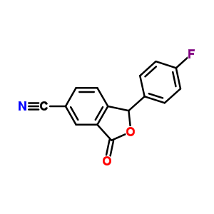 1-(4-氟苯基)-1,3-二氫-3-氧代-5-異苯并呋喃甲腈結(jié)構(gòu)式_372941-48-5結(jié)構(gòu)式