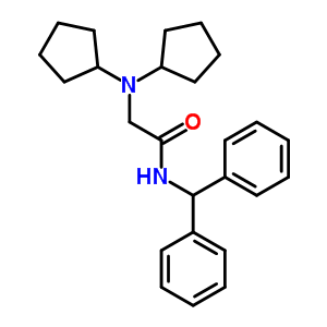 N-benzhydryl-2-(dicyclopentylamino)acetamide Structure,37390-26-4Structure