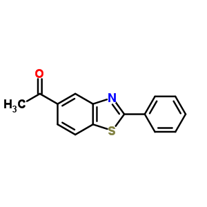 2-Phenyl-5-acetylbenzothiazole Structure,37554-60-2Structure