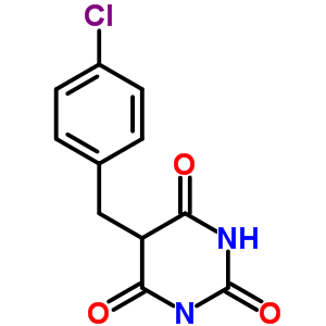 5-(4-Chlorobenzyl)pyrimidine-2,4,6(1h,3h,5h)-trione Structure,37556-14-2Structure