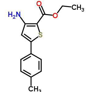 Ethyl 3-amino-5-(4-methylphenyl)thiophene-2-carboxylate Structure,37572-22-8Structure