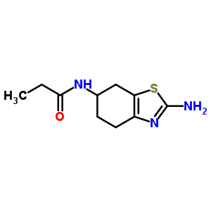 N-(2-amino-4,5,6,7-tetrahydro-benzothiazol-6-yl)-propionamide Structure,375824-96-7Structure