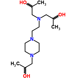 1-(2-(N,n-bis-(2-hydroxypropyl)-amino)-ethyl)-4-(2-hydroxypropyl)-piperazine Structure,3768-41-0Structure