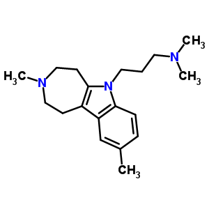 2,3,4,5-Tetrahydro-n,n,3,9-tetramethylazepino[4,5-b]indole-6(1h)-propan-1-amine Structure,37683-54-8Structure