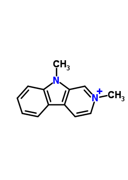 2,9-Dimethylpyrido[3,4-b]indol-2-ium Structure,37689-96-6Structure