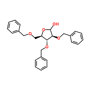 2,3,5-Tri-o-benzyl-d-arabinofuranose Structure,37776-25-3Structure