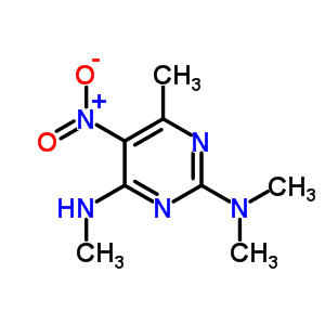 N,n,n,6-tetramethyl-5-nitro-pyrimidine-2,4-diamine Structure,37789-59-6Structure