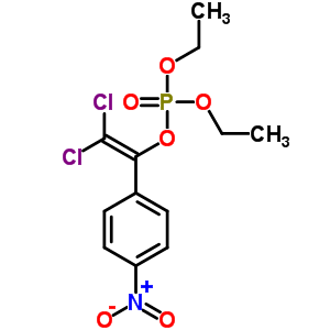 2,2-Dichloro-1-(4-nitrophenyl)ethenyl diethyl phosphate Structure,37913-86-3Structure