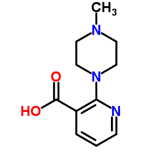 3-Pyridinecarboxylic acid, 2-(4-methyl-1-piperazinyl)- Structure,38029-97-9Structure