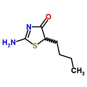 4(5H)-thiazolone,2-amino-5-butyl- Structure,3805-18-3Structure