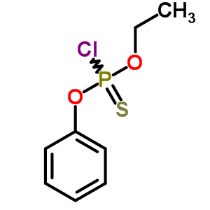 O-乙基-O-苯基氯化硫代磷酰酯結(jié)構(gòu)式_38052-05-0結(jié)構(gòu)式