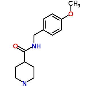 N-(4-methoxybenzyl)piperidine-4-carboxamide Structure,380608-75-3Structure