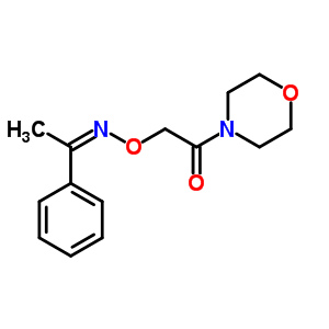 Acetophenone o-(morpholinocarbonylmethyl)oxime Structure,38063-84-2Structure