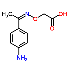 2-[1-(4-Aminophenyl)ethylideneamino]oxyacetic acid Structure,38063-90-0Structure