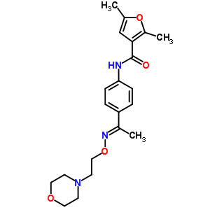 4’-[(2,5-Dimethylfuran-3-yl)carbonylamino]acetophenone o-(2-morpholinoethyl)oxime Structure,38063-95-5Structure