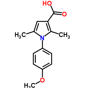 1-(4-Methoxyphenyl)-2,5-dimethyl-1h-pyrrole-3-carboxylic acid Structure,3807-58-7Structure