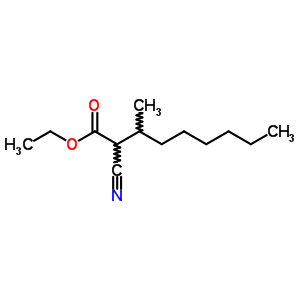 Nonanoic acid,2-cyano-3-methyl-, ethyl ester Structure,38091-78-0Structure