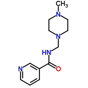 N-[(4-methylpiperazin-1-yl)methyl ]pyridine-3-carboxamide Structure,38221-46-4Structure