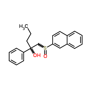Benzyl alcohol ,alpha-((2-naphthylsulfinyl)methyl)-alpha-propyl-Structure,38226-52-7Structure Benzyl alcohol ,alpha-((2-naphthylsulfinyl)methyl)-alpha-propyl- Structure,38226-52-7Structure