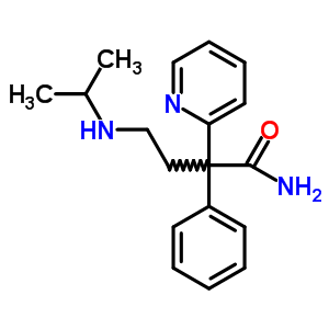 4-(異丙基氨基)-2-(2-吡啶)-2-苯基丁酰胺結(jié)構(gòu)式_38236-46-3結(jié)構(gòu)式