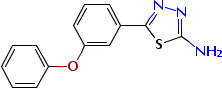 5-(3-Phenoxy-phenyl)-[1,3,4]thiadiazol-2-ylamine Structure,383130-76-5Structure