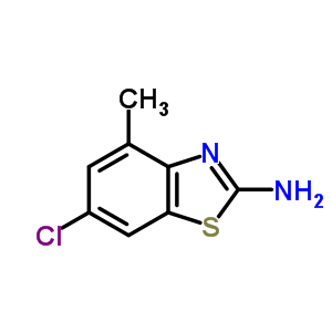 2-Benzothiazolamine,6-chloro-4-methyl-(9ci) Structure,38338-21-5Structure