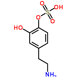 [4-(2-Aminoethyl)-2-hydroxyphenyl] hydrogen sulfate Structure,38339-02-5Structure