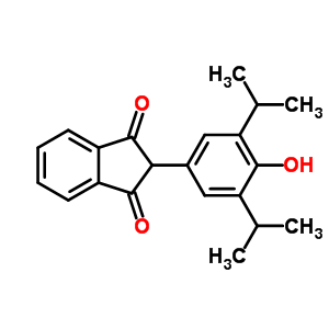 2-(4-Hydroxy-3,5-dipropan-2-yl-phenyl)indene-1,3-dione Structure,38354-23-3Structure