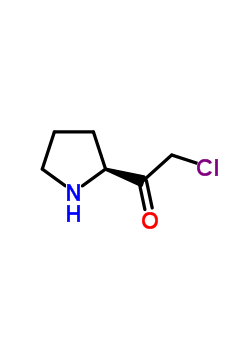 (s)-(9ci)-2-氯-1-(2-吡咯烷)-乙酮結構式_38491-75-7結構式