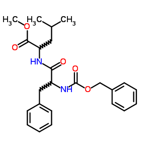 N-[N-[(苯基甲氧基)羰基]-L-苯基丙氨酰基]-L-亮氨酸甲酯結(jié)構(gòu)式_3850-45-1結(jié)構(gòu)式