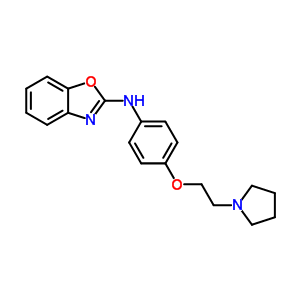 2-[4-[2-(1-Pyrrolidinyl)ethoxy]anilino]benzoxazole Structure,38519-21-0Structure