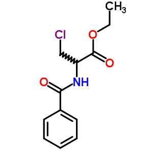 3-Chloro-2-(benzoylamino)propionic acid ethyl ester Structure,38523-97-6Structure