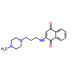 2-[[3-(4-Methyl-1-piperazinyl)propyl ]amino]-1,4-naphthalenedione Structure,38528-40-4Structure