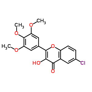 4H-1-benzopyran-4-one,6-chloro-3-hydroxy-2-(3,4,5-trimethoxyphenyl)- Structure,385381-94-2Structure