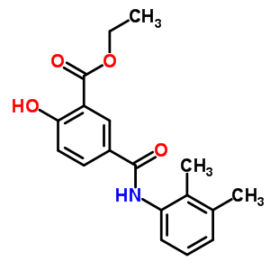 Ethyl 5-[(2,3-dimethylphenyl)carbamoyl ]-2-hydroxy-benzoate Structure,38539-79-6Structure