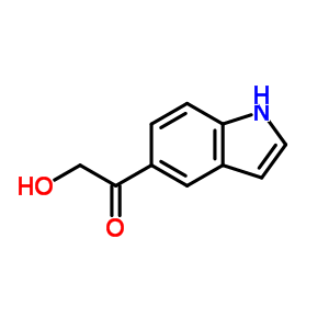 2-羥基-1-(1H-吲哚-5-基)-乙酮結(jié)構(gòu)式_38693-06-0結(jié)構(gòu)式