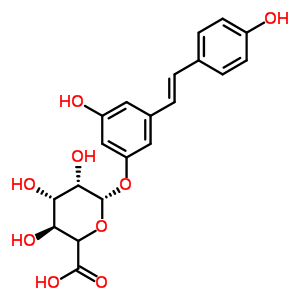 Trans-resveratrol 3-o-beta-d-glucuronide Structure,387372-17-0Structure