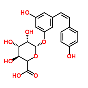 Cis-resveratrol 3-o-beta-d-glucuronide Structure,387372-23-8Structure