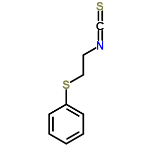 (2-Isothiocyanatoethyl)thio]benzene Structure,38752-37-3Structure