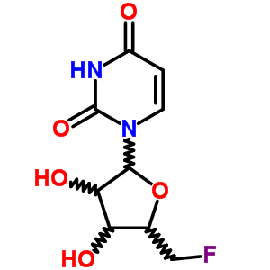 1-[5-(Fluoromethyl)-3,4-dihydroxyoxolan-2-yl]pyrimidine-2,4-dione Structure,38817-29-7Structure