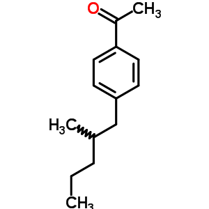 1-[4-(2-甲基戊基)苯基]-乙酮結(jié)構式_38861-81-3結(jié)構式