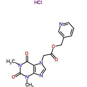 Pyridin-3-ylmethyl 2-(1,3-dimethyl-2,6-dioxopurin-7-yl)acetate hydrochloride Structure,38953-18-3Structure