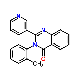 2-(3-Pyridinyl)-3-(2-methylphenyl)-3,4-dihydroquinazoline-4-one Structure,39142-69-3Structure